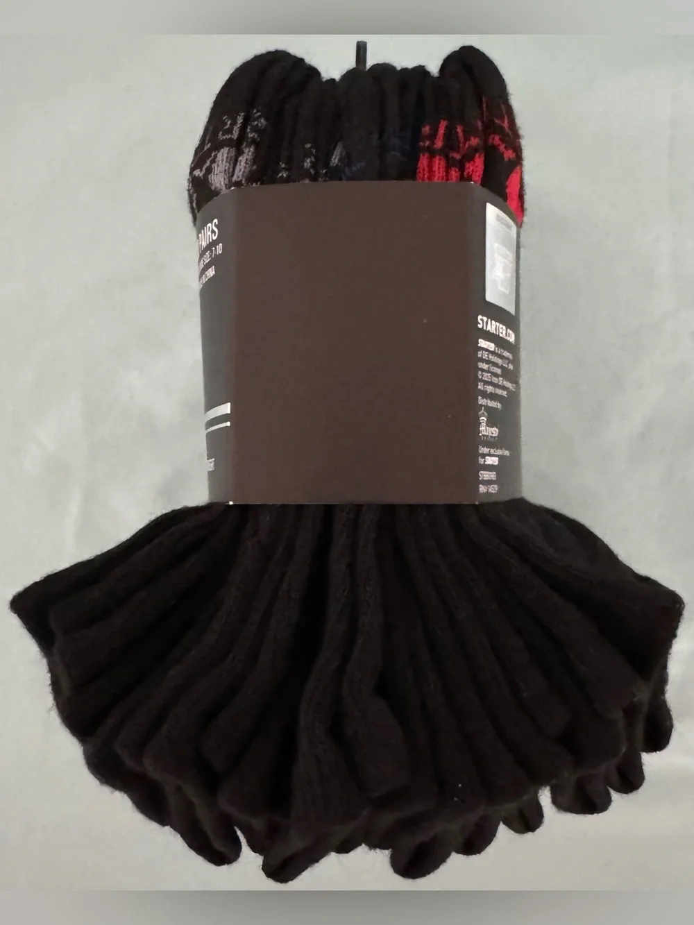 STARTER Boys' Black Quarter Socks 20-Pairs